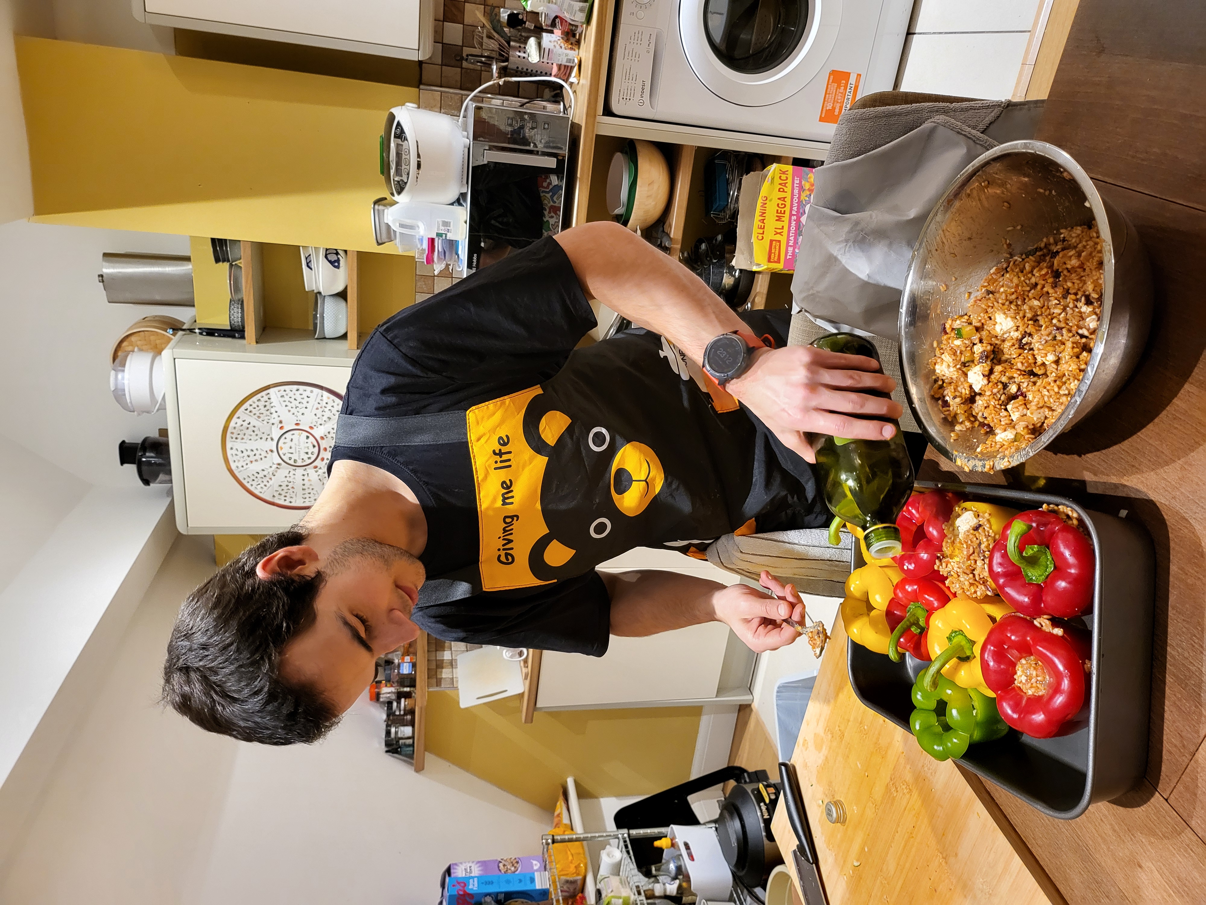Food prep for christmas dinner